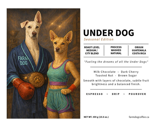 Under Dog (Seasonal Edition) | Medium-City Blend (Guatemala Washed / Costa Rica Natural)
