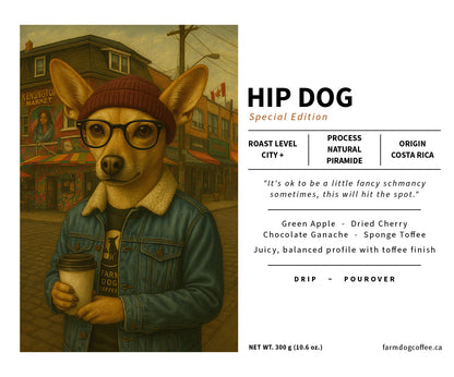 RETIRED: Hip Dog (Special 2025 Edition) | Medium Roast (Costa Rica Natural Piramide)