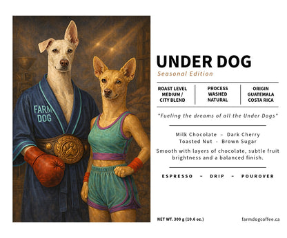 Under Dog (Seasonal Edition) | Medium-City Blend (Guatemala Washed / Costa Rica Natural)
